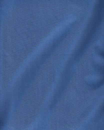 Indigo Blue Dual Contrast Color Blocked Shirt