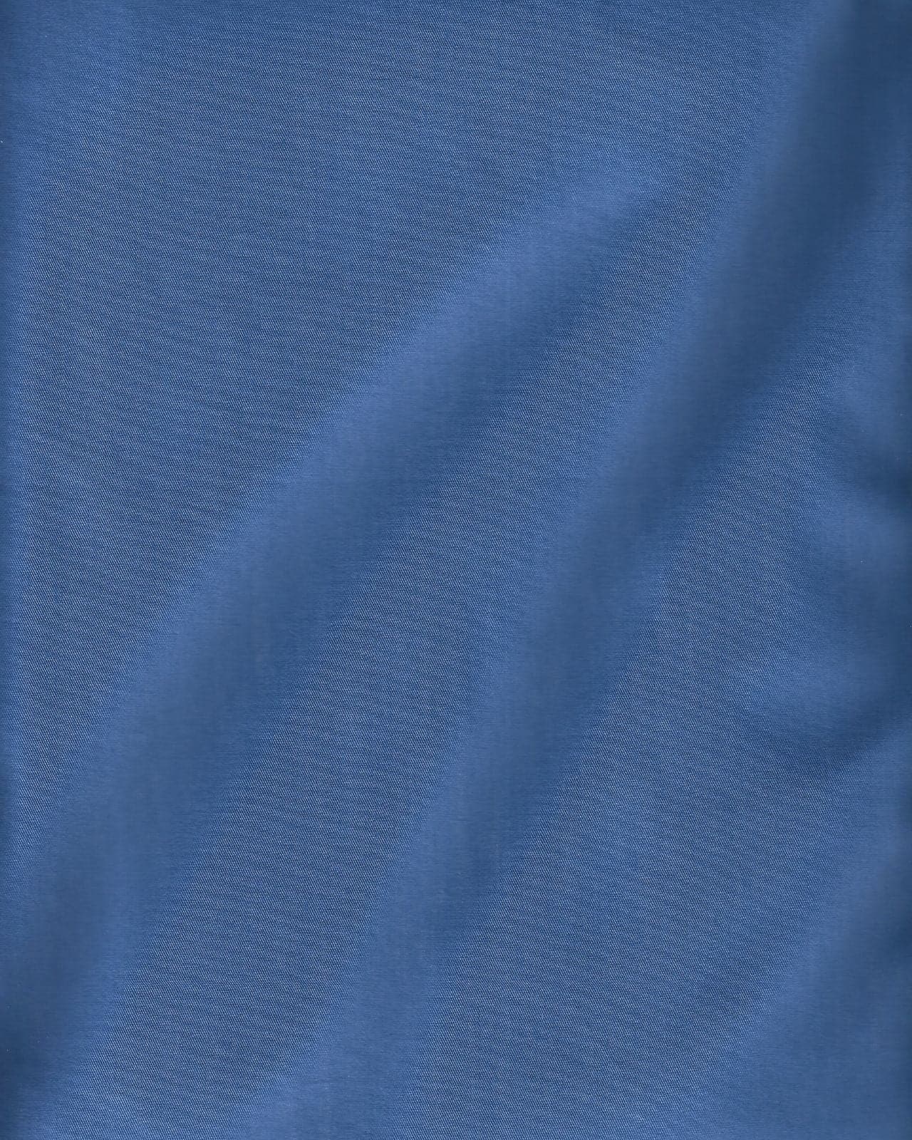 Concealed Placket Indigo Blue Shirt