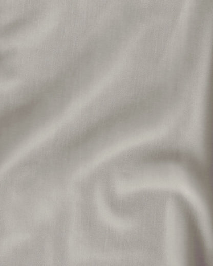 Concealed Placket Marbel Grey Cotton Shirt