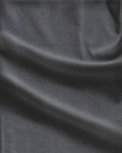 Concealed Placket Dark Grey Cotton Shirt