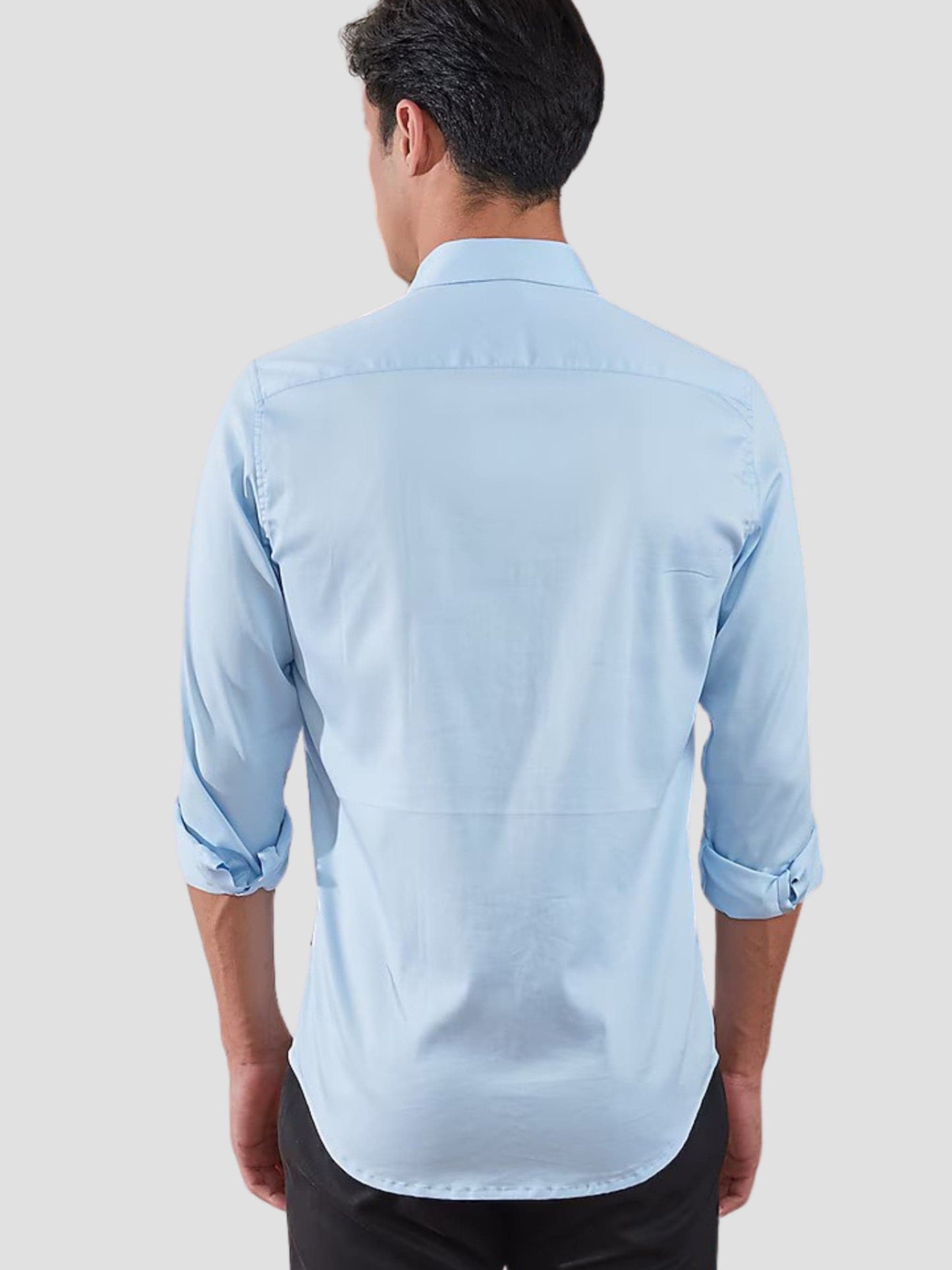 Harness Style Spread Collar Cotton Casual Shirt